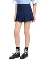 Sandro Tailored Pleated Shorts In Blue