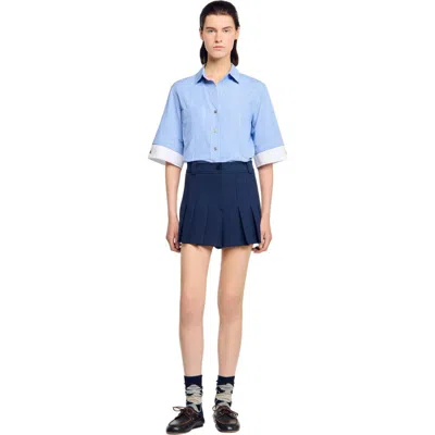SANDRO SANDRO TAILORED PLEATED SHORTS