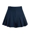 Sandro Tailored Pleated Shorts In Blue