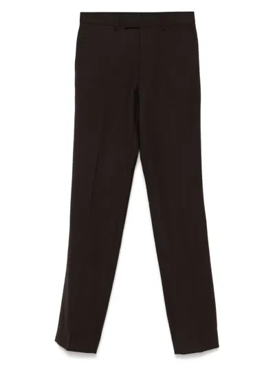 Sandro Tailored Trousers In Brown