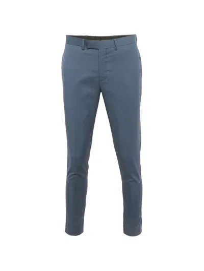 Pre-owned Sandro Tailored Wool Trousers In Blue