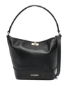 Sandro Tangoso Mini Leather Bag In Black