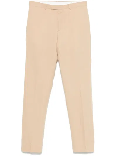 Sandro Tapered Trousers In Nut