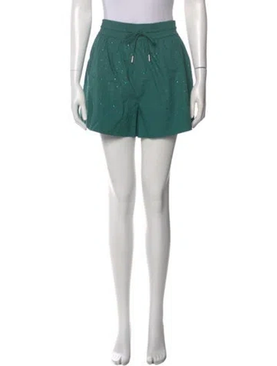 Pre-owned Sandro Tassel Accents Mini Skirt W/ Tags In Green