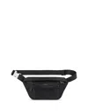 Sandro Technical Fabric Shoulder Bag In Black