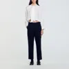 Sandro Technical Material Trousers In Black