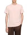 Sandro Tee With Heart Patch In Pink