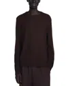 Sandro Textured Crewneck Sweater In Brown