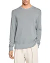 Sandro Textured Crewneck Sweater In Grey