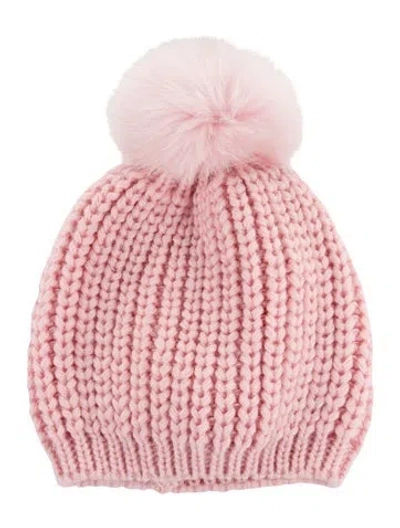 Pre-owned Sandro Textured Fitted Beanie In Pink