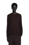 Sandro Textured Knit Sweater In Brown