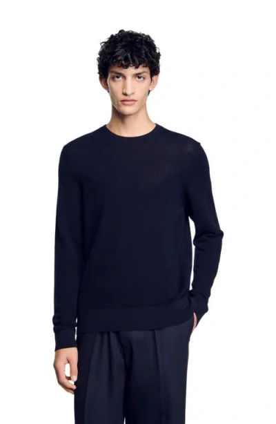 SANDRO SANDRO TEXTURED KNIT SWEATER