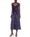 Sandro Woman Midi Dress Black Size 10 Polyester In Black