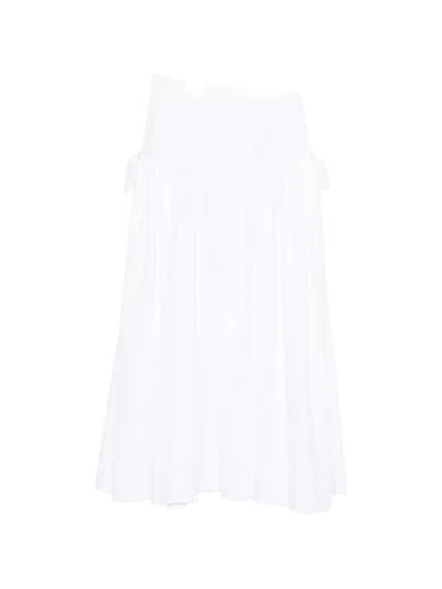 Sandro Tie-detail A-line Maxi Skirt In White