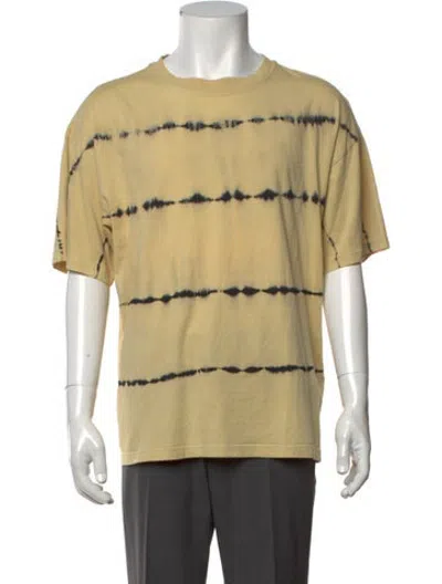 Pre-owned Sandro Tie-dye Print Crew Neck T-shirt W/ Tags In Neutrals