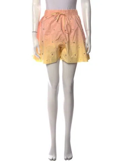 Pre-owned Sandro Tie-dye Print Mini Shorts W/ Tags In Pink