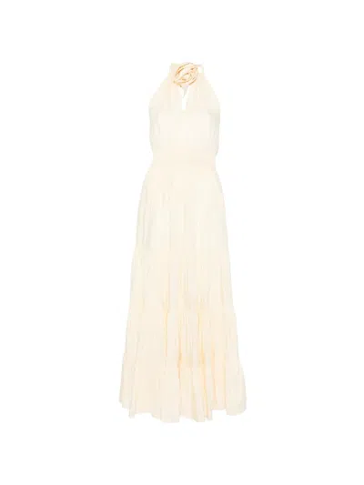 Sandro Tiered Maxi Dress In Neutral