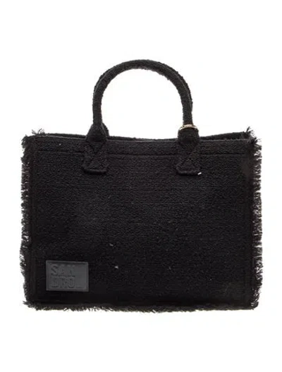 Pre-owned Sandro Top Handle Bag In Black
