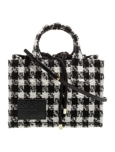 Pre-owned Sandro Top Handle Bag In Black