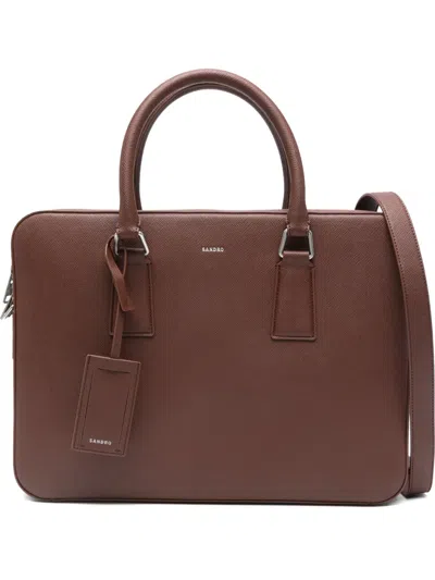 SANDRO TOP HANDLE LAPTOP BAG