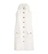 Sandro Sleeveless Mini Dress In Beige