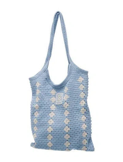 Pre-owned Sandro Tote In Blue