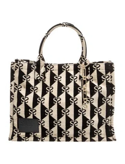 Pre-owned Sandro Tote In Neutrals