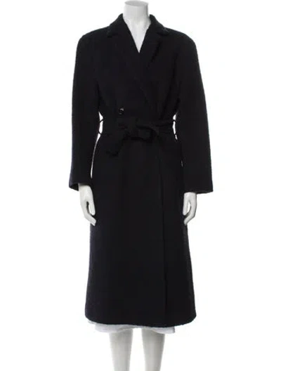 Pre-owned Sandro Trench Coat In Black