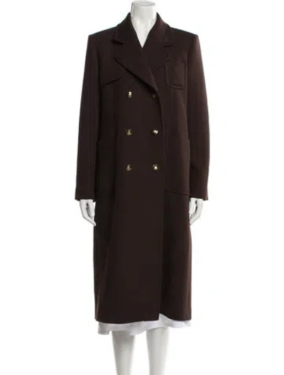 Pre-owned Sandro Trench Coat In Brown