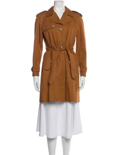 Pre-owned Sandro Trench Coat In Brown