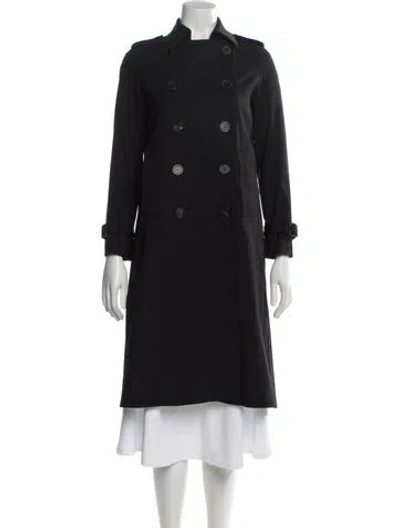 Pre-owned Sandro Trench Coat In Gray
