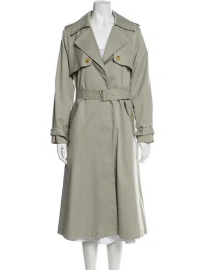 Pre-owned Sandro Trench Coat In Gray