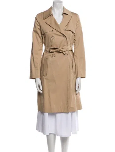 Pre-owned Sandro Trench Coat In Neutral