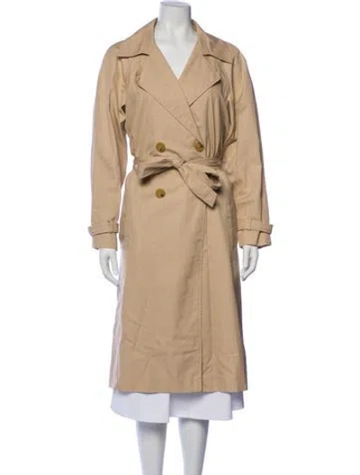 Pre-owned Sandro Trench Coat In Neutral
