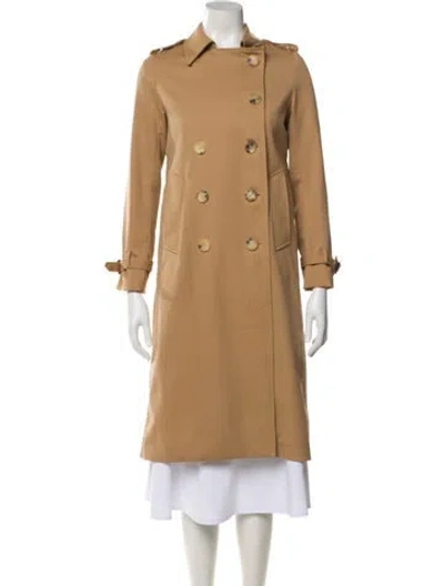 Pre-owned Sandro Trench Coat In Neutral