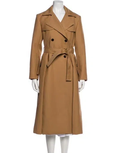 Pre-owned Sandro Trench Coat In Neutral