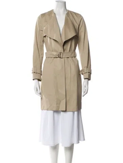 Pre-owned Sandro Trench Coat In Neutral