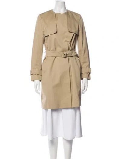 Pre-owned Sandro Trench Coat In Neutral