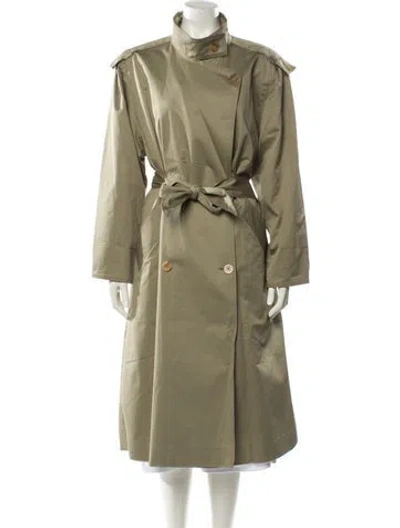 Pre-owned Sandro Trench Coat In Neutral