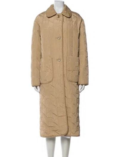 Pre-owned Sandro Trench Coat In Neutral