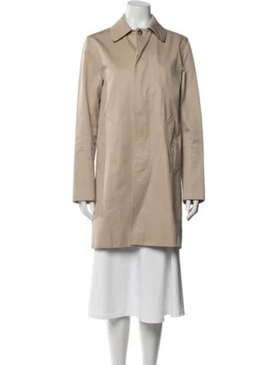 Pre-owned Sandro Trench Coat In Neutral