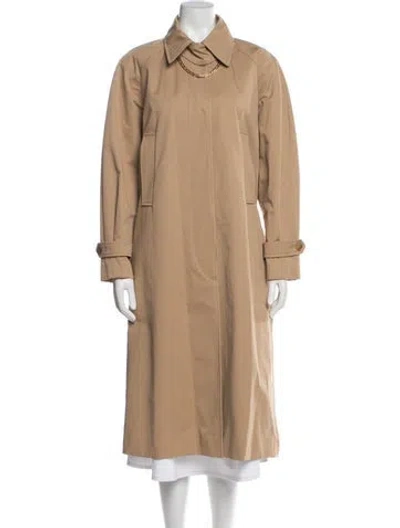 Pre-owned Sandro Trench Coat In Neutral