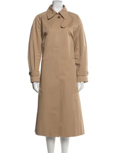 Pre-owned Sandro Trench Coat In Neutral