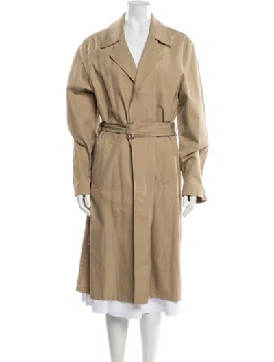 Pre-owned Sandro Trench Coat In Neutral