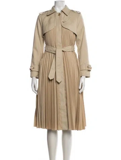 Pre-owned Sandro Trench Coat In Neutral