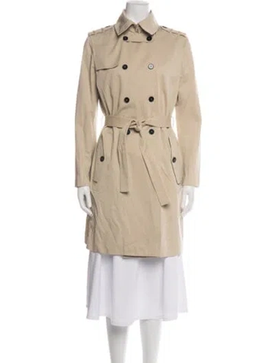 Pre-owned Sandro Trench Coat In Neutrals