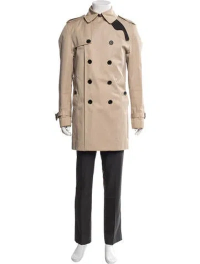 Pre-owned Sandro Trench Coat In Neutrals