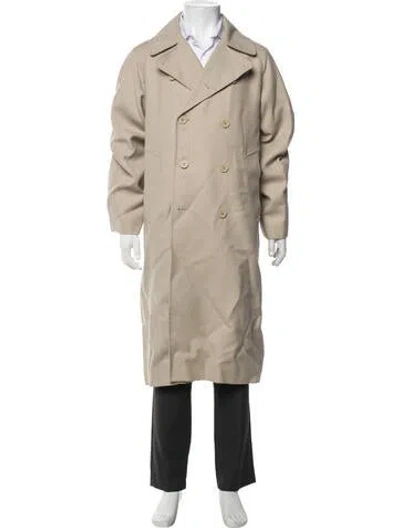 Pre-owned Sandro Trench Coat In Neutrals