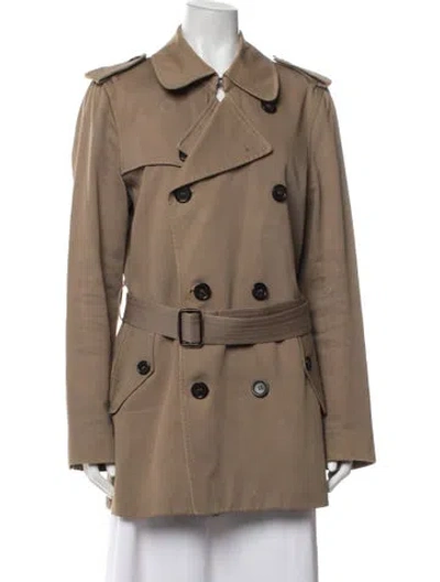 Pre-owned Sandro Trench Coat In Neutrals
