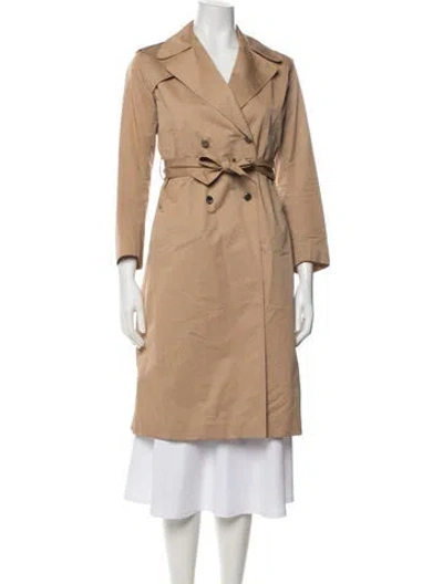 Pre-owned Sandro Trench Coat In Neutrals